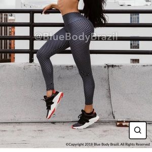 Blue Body Brazil Empina Bum Bum Scrunch Butt leggings